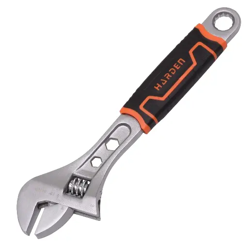 Adjustable Wrench (Rubber Grip) 10" Harden