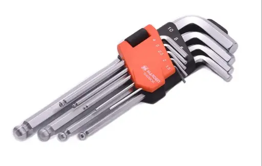 Allen Key 9pcs Set - Long Ball 540606 Harden